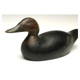 AN EVANS MAMMOTH MODEL BLACK DUCK HEN DECOY