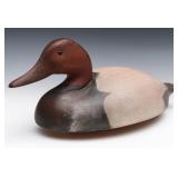 A CANVASBACK DRAKE SIGNED WILDFOWLER DECOYS