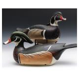 BERG AND GOENNE WOOD DUCK DRAKE DECOYS