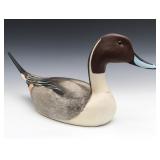 A PINTAIL DRAKE WOOD DECOY SIGNED TORRY WARD