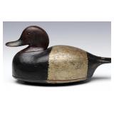 A GOOD ANTIQUE REDHEAD DRAKE WORKING DECOY