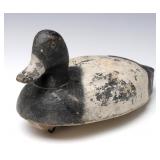 A SCAUP DRAKE WOOD DECOY ATTRIBUTED JIM PIERCE