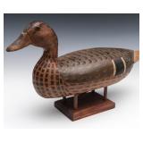 EARLY 20TH C. ATTRIB. HENRY HOLMES MALLARD DECOY EARLY 20TH C. ATTRIB. HENRY HOLMES MALLARD DECOY