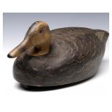 A WILDFOWLER DECOYS BLACK DUCK HEN, POINT PLEASANT A WILDFOWLER DECOYS BLACK DUCK HEN, POINT PLEASANT
