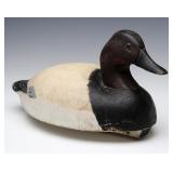 A CANVASBACK DRAKE DECOY A CANVASBACK DRAKE DECOY