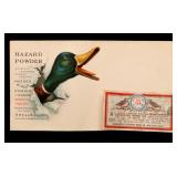 A HAZARD POWDER ADVERTISING ENVELOPE CIRCA 1915 A HAZARD POWDER ADVERTISING ENVELOPE CIRCA 1915