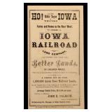 IOWA RAILROAD LAND CO. SALES BROCHURE C 1880 IOWA RAILROAD LAND CO. SALES BROCHURE C 1880