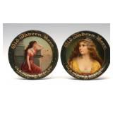 OLD TAVERN BEER ADVERTISING TIN LITHO TIP TRAYS OLD TAVERN BEER ADVERTISING TIN LITHO TIP TRAYS