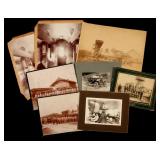 SEVEN RAILROAD ENGINE AND OTHER MOUNTED PHOTOS SEVEN RAILROAD ENGINE AND OTHER MOUNTED PHOTOS