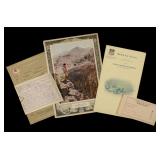 UNION PACIFIC & SANTA FE RR DINING CAR MENUS UNION PACIFIC & SANTA FE RR DINING CAR MENUS