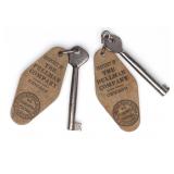 TWO PULLMAN RAILROAD COMPANY KEYS AND FOBS