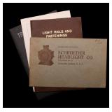 FOUR EARLY 1900s LIGHT AND BATTERY TRADE CATALOGS FOUR EARLY 1900s LIGHT AND BATTERY TRADE CATALOGS