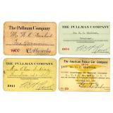 PULLMAN AND AMERICAN PALACE CAR RAILROAD PASSES PULLMAN AND AMERICAN PALACE CAR RAILROAD PASSES