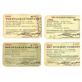 LOT OF PULLMAN CO. RAILROAD PASSES 1913-1939