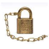 A VINTAGE BALTIMORE AND OHIO RAILROAD LOCK BY YALE A VINTAGE BALTIMORE AND OHIO RAILROAD LOCK BY YALE