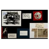 SIX CLAYTON MOORE SIGNED LONE RANGER ITEMS SIX CLAYTON MOORE SIGNED LONE RANGER ITEMS