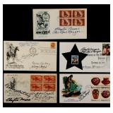 TEN WESTERN STAR AUTOGRAPHS AUTRY, ROGERS, ETC