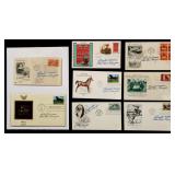 LOT OF CLAYTON MOORE SIGNED FIRST DAY ENVELOPES LOT OF CLAYTON MOORE SIGNED FIRST DAY ENVELOPES