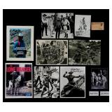 FIVE CLAYTON MOORE SIGNED LONE RANGER PHOTOGRAPHS