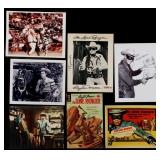 FIVE CLAYTON MOORE SIGNED LONE RANGER ITEMS