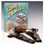 ESQUIRE LONE RANGER HOLSTER & PISTOLS SET WITH BOX