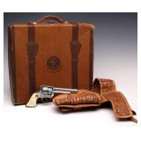 A LONE RANGER HOLSTER AND PISTOL SET WITH BOX