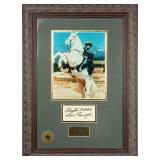 THREE CLAYTON MOORE SIGNED LONE RANGER ITEMS THREE CLAYTON MOORE SIGNED LONE RANGER ITEMS
