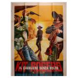 A LONE RANGER ITALIAN LARGE SIZE MOVIE POSTER 1958