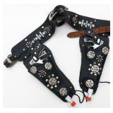 A LONE RANGER DOUBLE HOLSTER BELT AND CAP GUNS A LONE RANGER DOUBLE HOLSTER BELT AND CAP GUNS