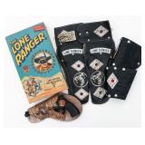 OFFICIAL LONE RANGER HOLSTER BELT PLUS CUFFS & GUN OFFICIAL LONE RANGER HOLSTER BELT PLUS CUFFS & GUN