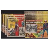 TWELVE LONE RANGER MEXICAN CINEMA LOBBY CARDS TWELVE LONE RANGER MEXICAN CINEMA LOBBY CARDS