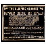 THE SLEEPING COACHES RAILROAD ADVERTISING LEAFLET THE SLEEPING COACHES RAILROAD ADVERTISING LEAFLET