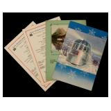 FOUR BURLINGTON ROUTE RAILROAD DINING CAR MENUS FOUR BURLINGTON ROUTE RAILROAD DINING CAR MENUS