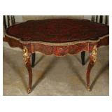 A LARGE 19TH C. FRENCH BOULLE STYLE CENTER TABLE