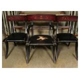 NEOCLASSICAL KLISMOS CHAIRS IN ORIG PAINT C. 1900