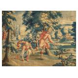 A FINE LATE 17TH EARLY 18TH C. WOOL SILK TAPESTRY