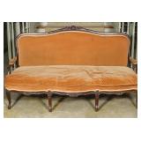 AN 18TH C. FRENCH LOUIS XV FRUITWOOD CANAPE
