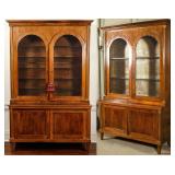 A RARE PAIR OF 18TH C. ITALIAN FRUITWOOD CABINETS