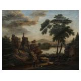 A 17TH C. ITALIAN SCHOOL OIL ON CANVAS