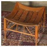 AN EGYPTIAN REVIVAL THEBES STOOL