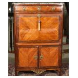 A LOUIS XVI STYLE KINGSWOOD SECRETAIRE ABATTANT
