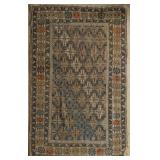 AN ANTIQUE KUBA CAUCASIAN HAND MADE RUG CIRCA 1910