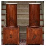 EARLY 19TH C. FRENCH CIRCULAR BED SIDE CABINETS