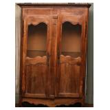 18TH C. ITALIAN FRUITWOOD CABINET W/ DOOR GRILLES