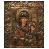EARLY 19TH C. RUSSIAN ICON, SMOLENSK MOTHER OF GOD