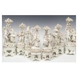 SUITE OF EIGHT DETAILED 19TH C. CAPO DI MONTE