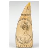 A VERY GOOD EARLY 19TH C. SCRIMSHAW WHALE