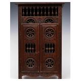 A MINIATURE 19TH C. FRENCH BRETON CABINET