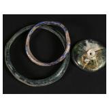 TWO ROMAN GLASS BRACELETS