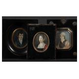LATE 18TH TO EARLY 19TH C. MINIATURE PORTRAITS